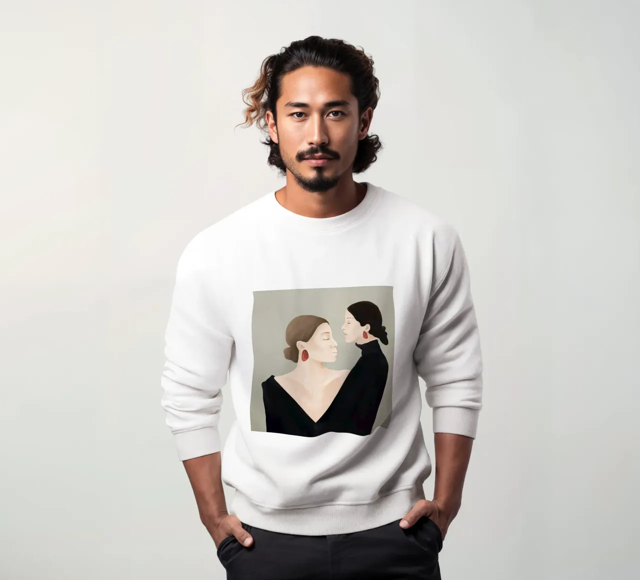 Aligned Model Flow sweat de Flow Line