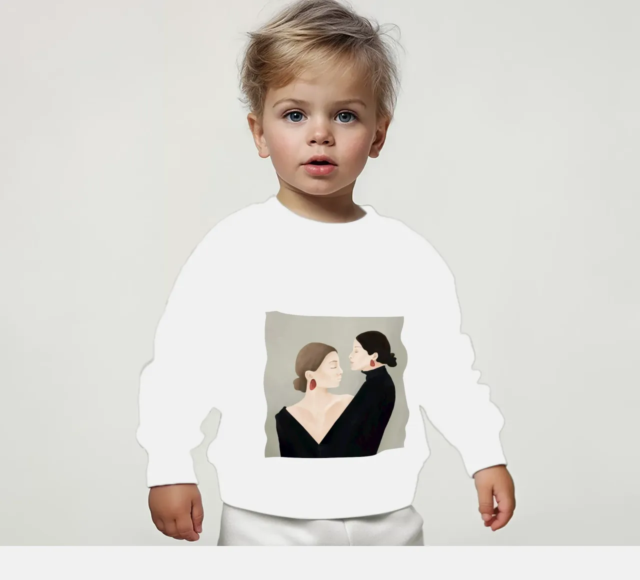 Aligned Model Flow felpa neonato da Flow Line