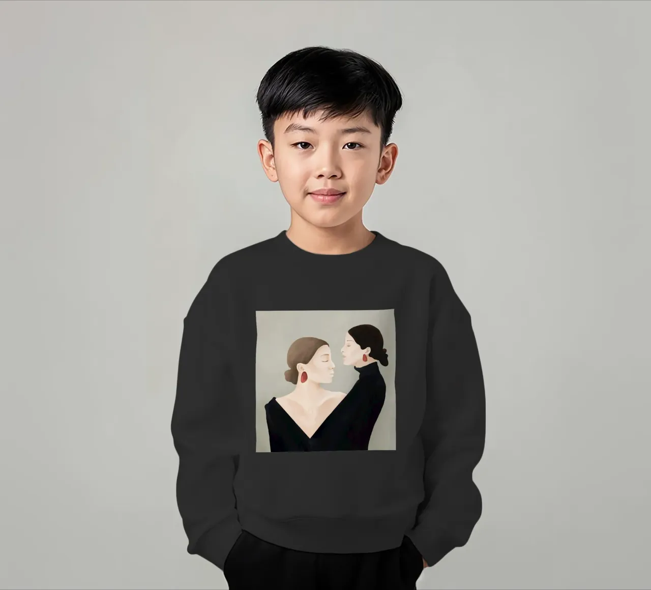 Aligned Model Flow felpa bambino da Flow Line