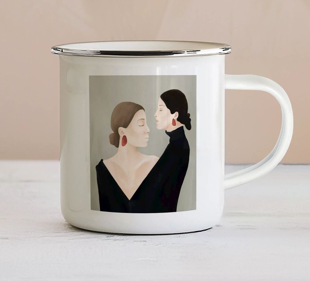 Aligned Model Flow taza de esmalte de Flow Line