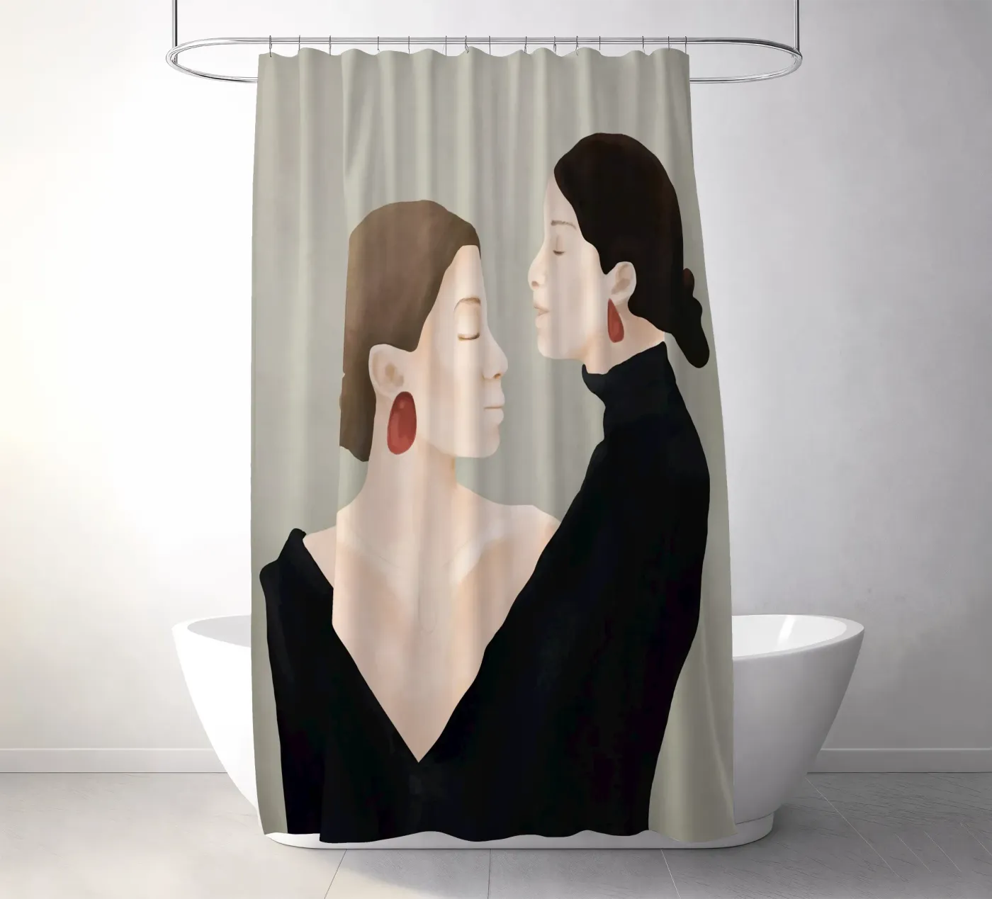 Aligned Model Flow douchegordijn van Flow Line