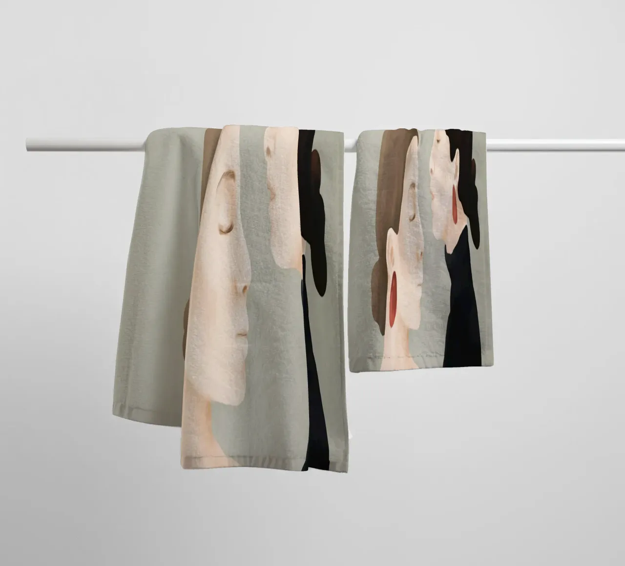 Aligned Model Flow asciugamano da bagno da Flow Line