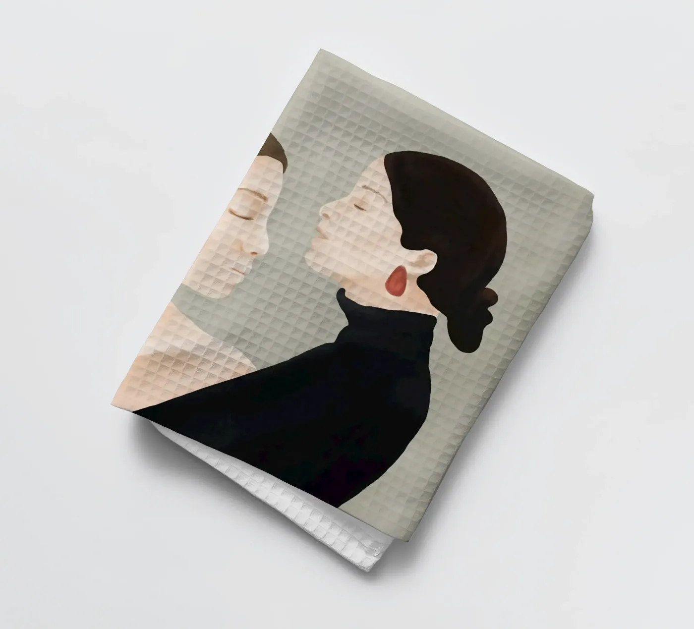 Aligned Model Flow tea towel by Flow Line