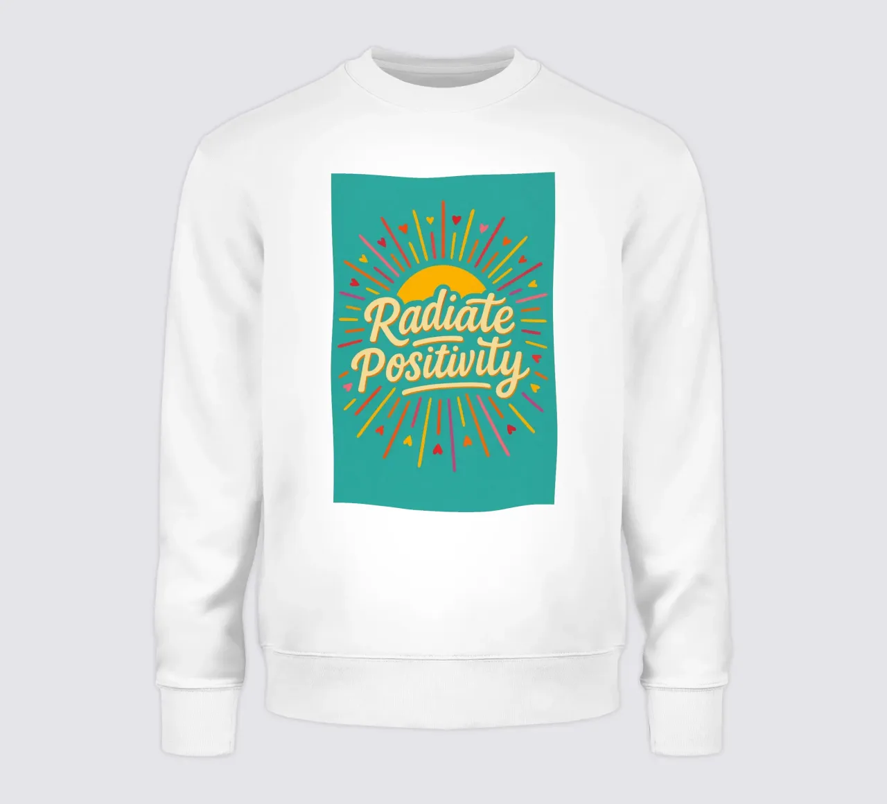 Radiate Positivity sweatshirt by Wall of Whispers