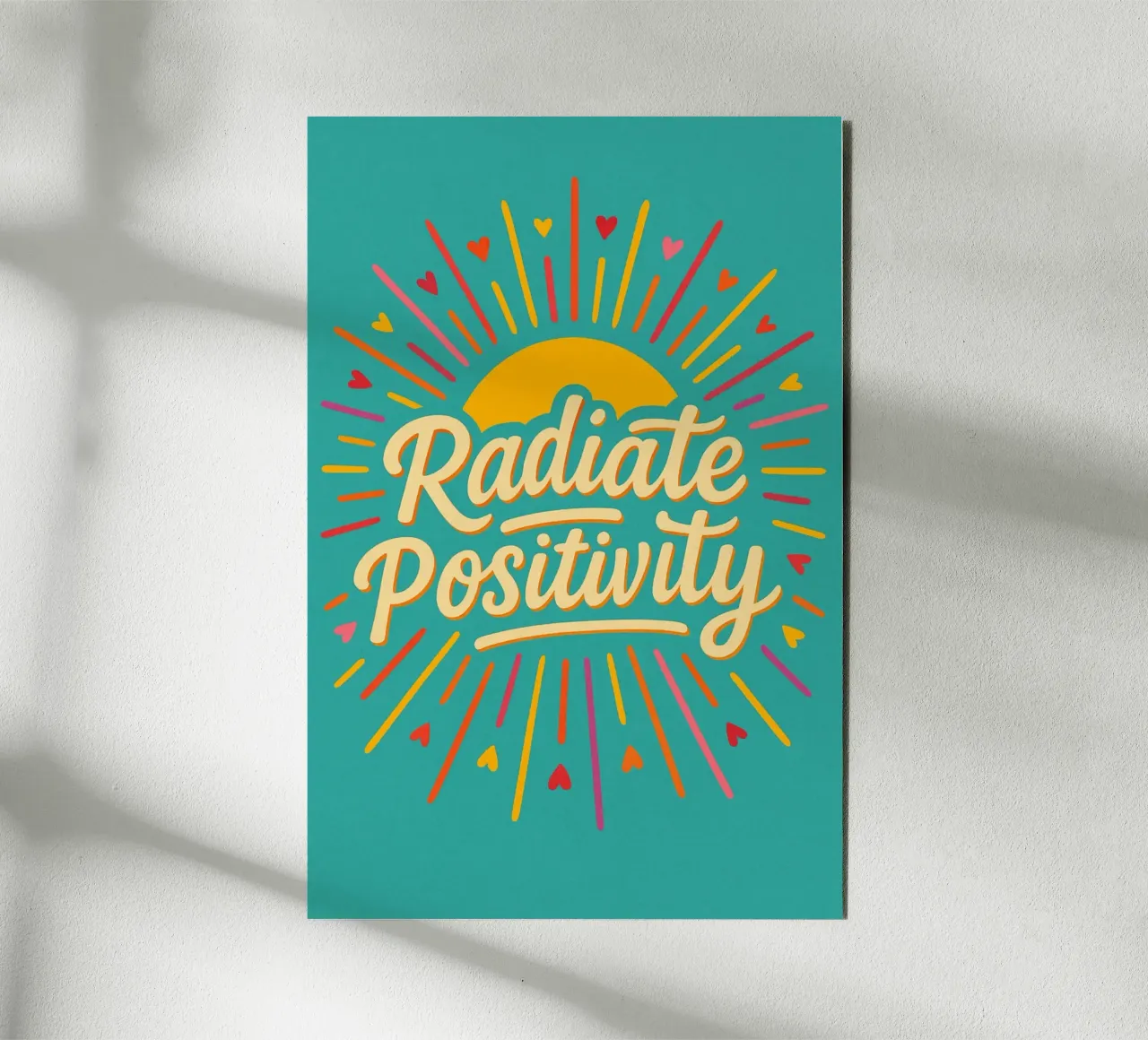 Radiate Positivity alluminio dibond da Wall of Whispers