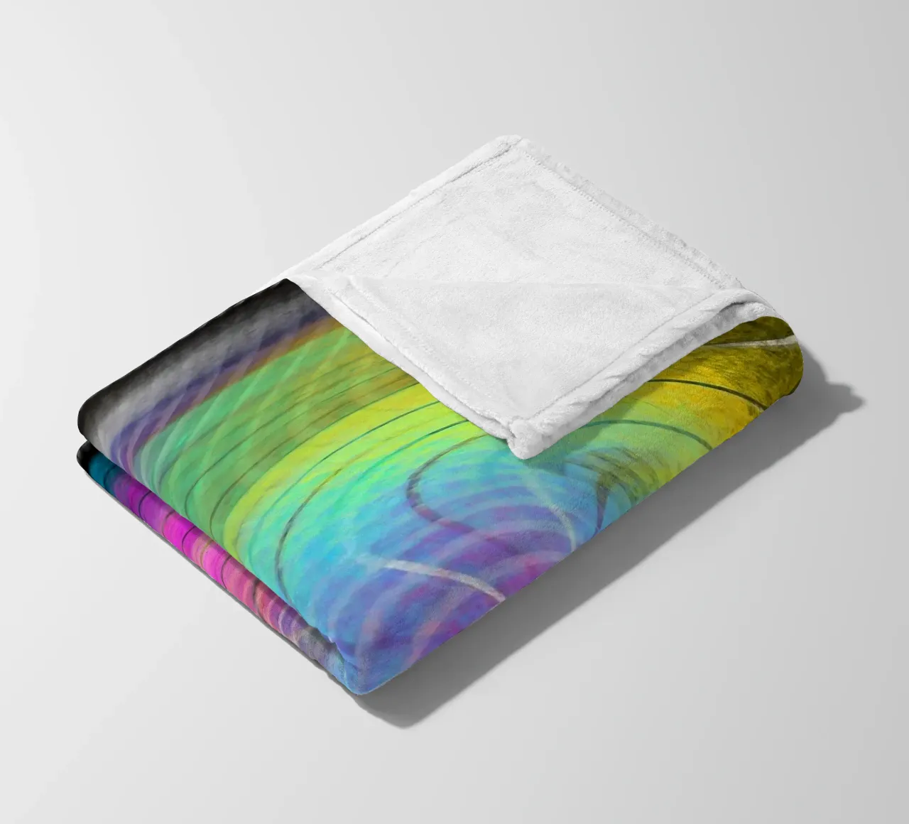 Colour spectrum in the vortex fleece blanket by Gürsel Yesil Digital Art