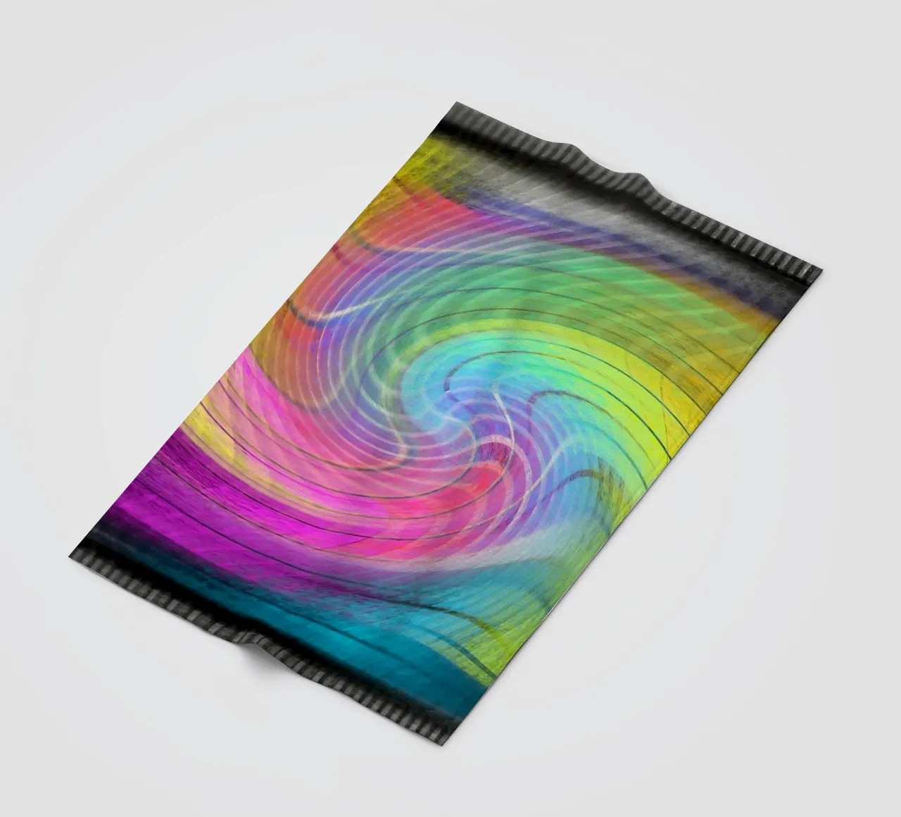 Colour spectrum in the vortex fleece blanket by Gürsel Yesil Digital Art