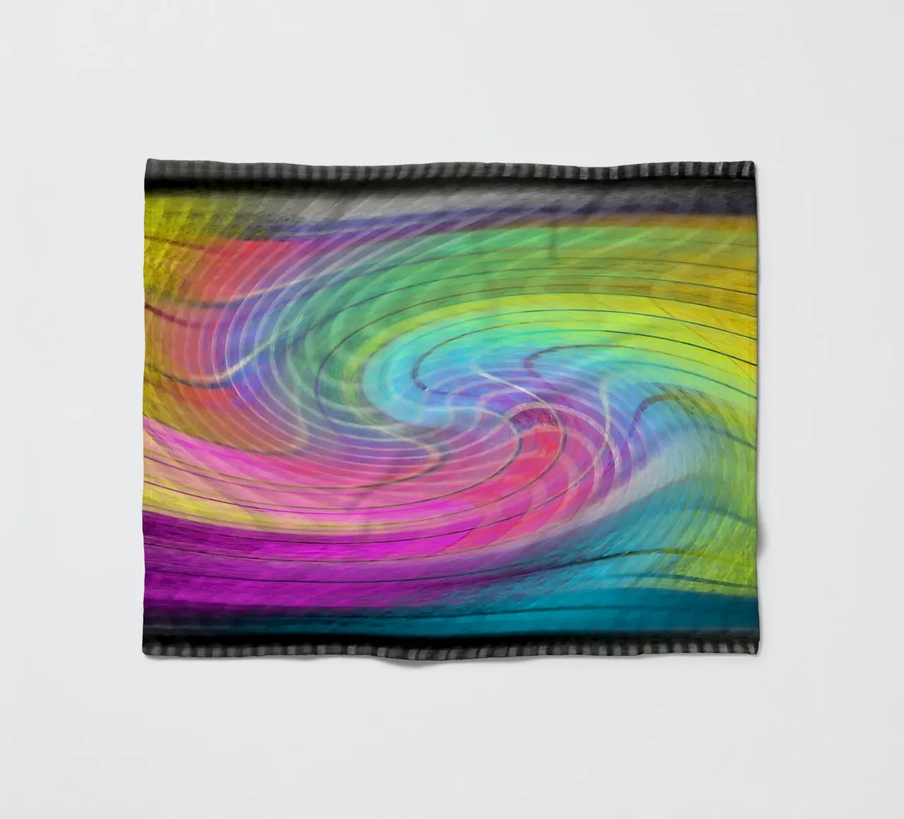 Colour spectrum in the vortex fleece blanket by Gürsel Yesil Digital Art