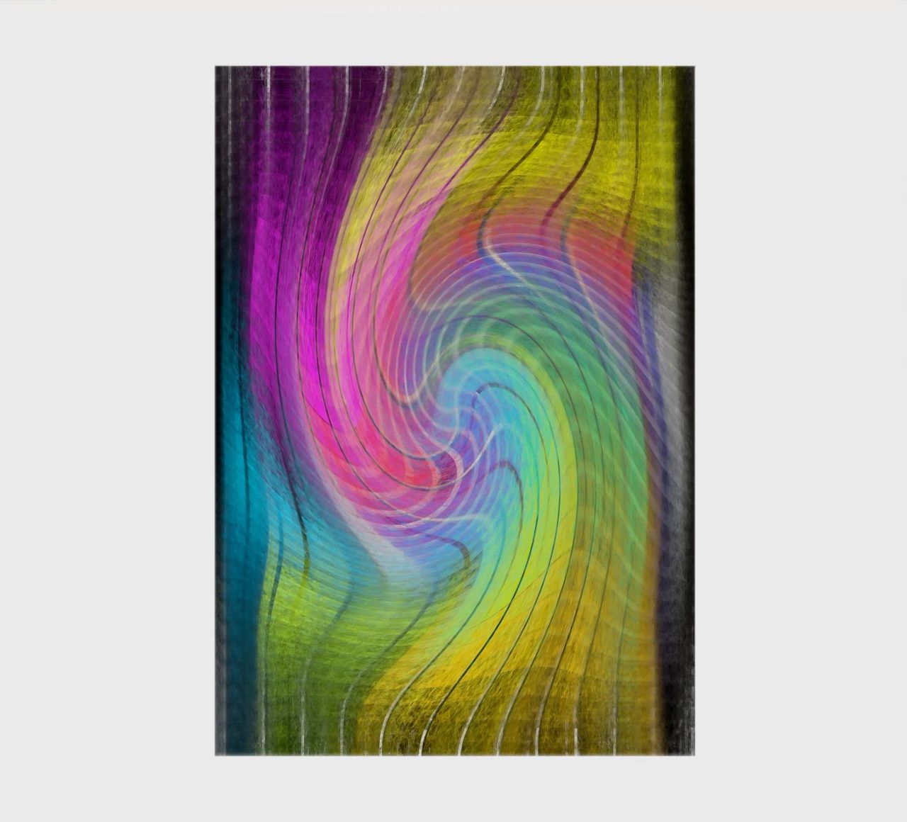 Colour spectrum in the vortex notebook by Gürsel Yesil Digital Art