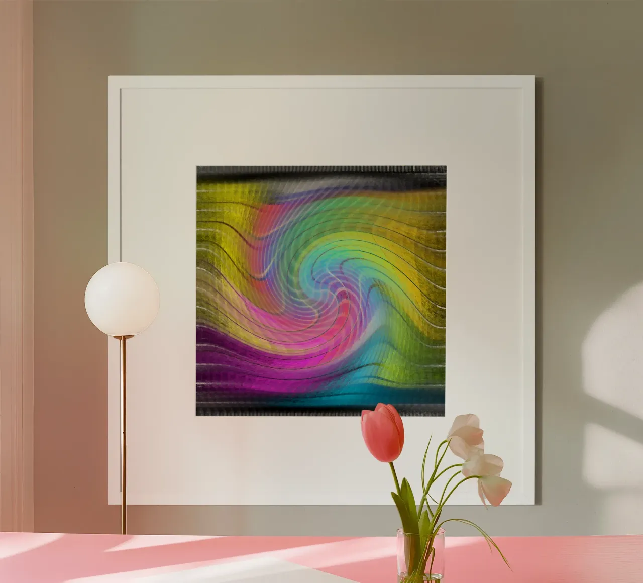 Colour spectrum in the vortex hahnemühle by Gürsel Yesil Digital Art
