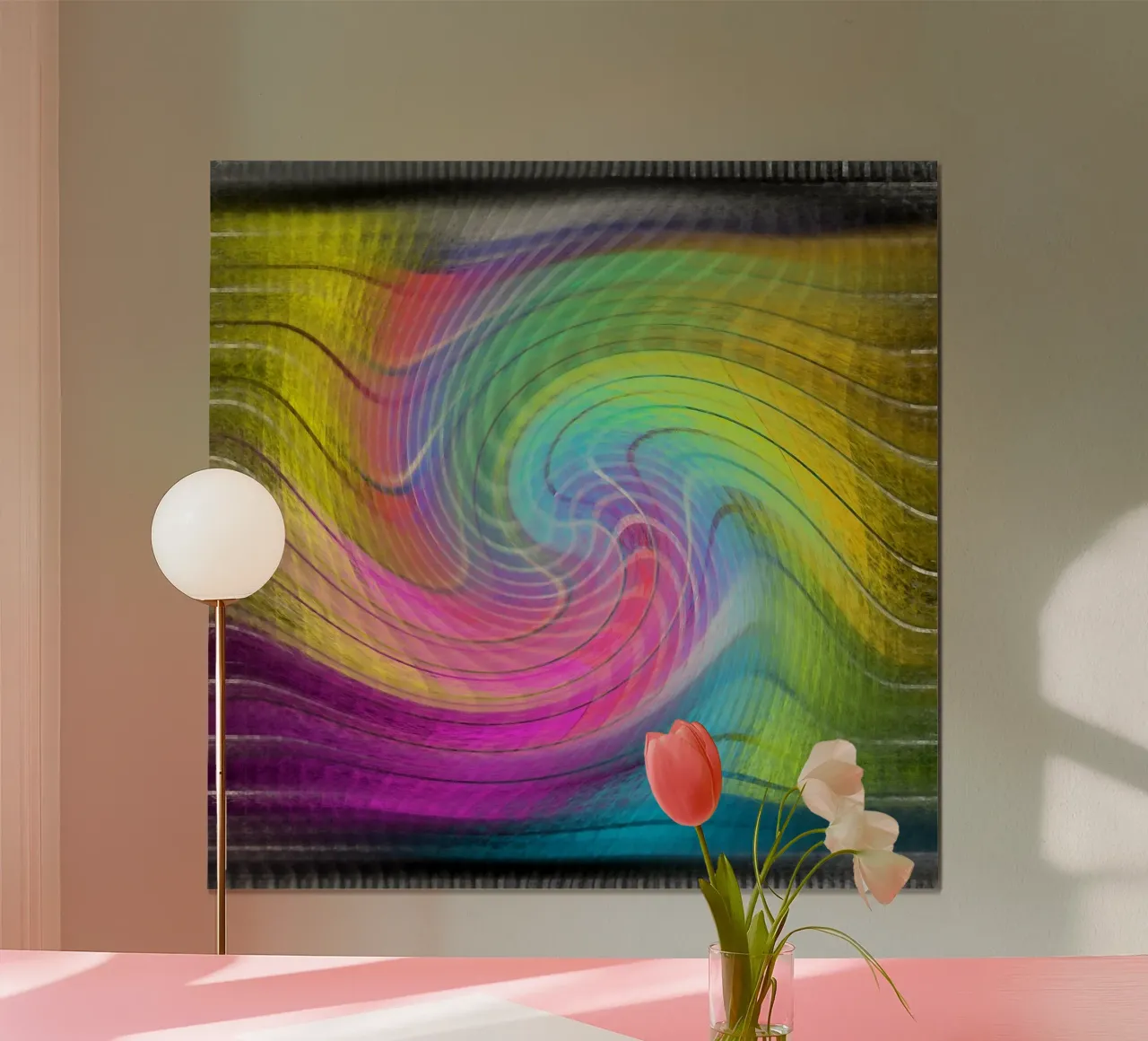 Colour spectrum in the vortex hahnemühle by Gürsel Yesil Digital Art