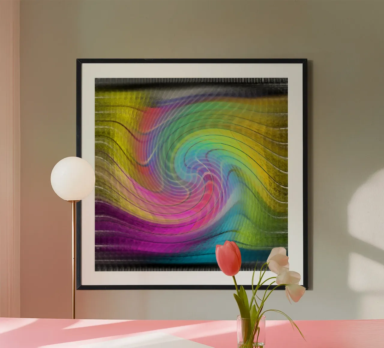 Colour spectrum in the vortex hahnemühle by Gürsel Yesil Digital Art