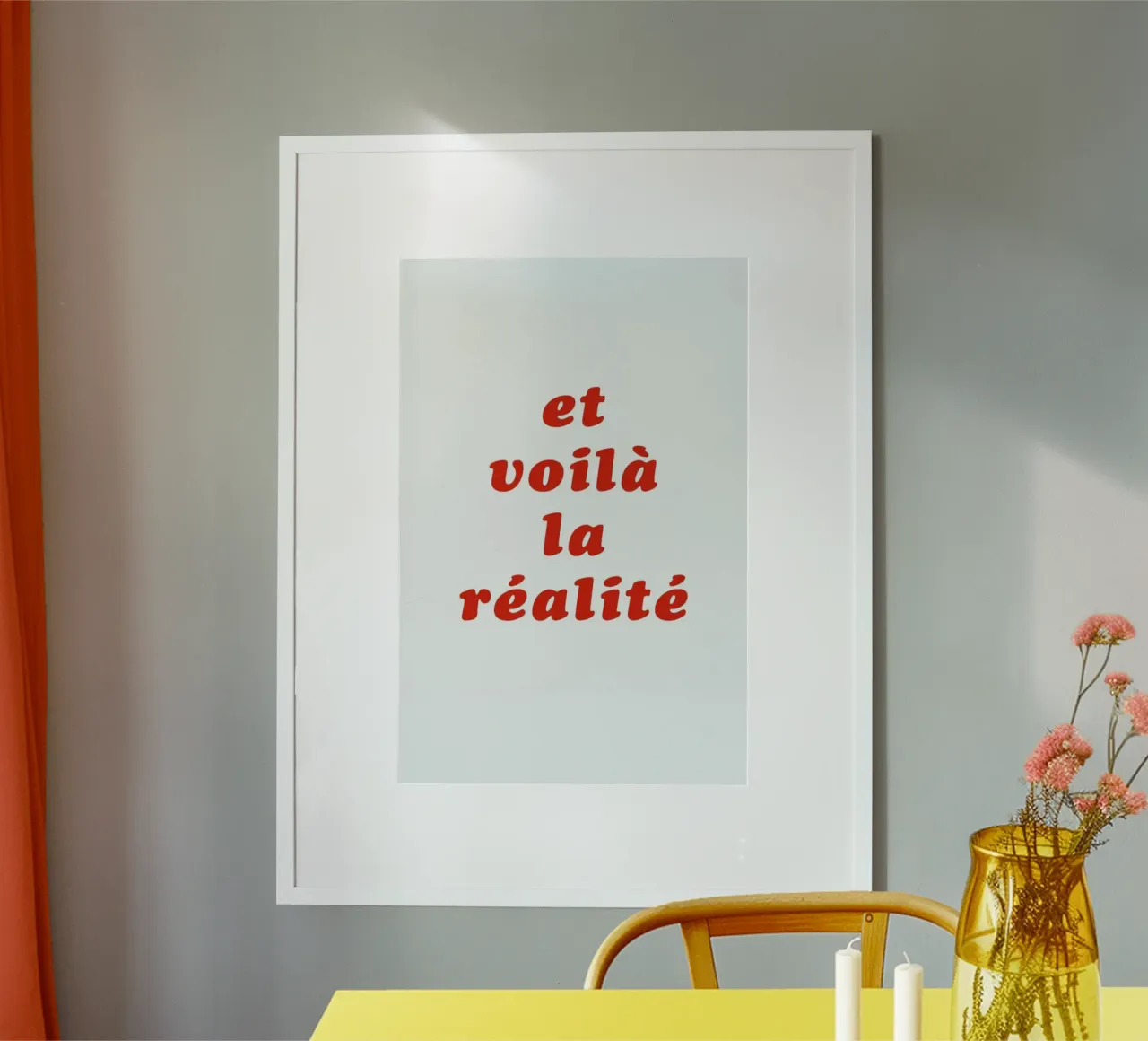 Realite No. 3 poster con telaio in alluminio da typealive