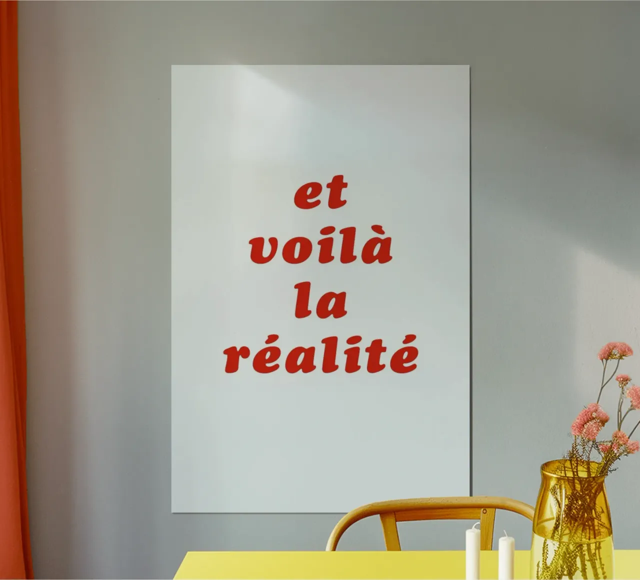 Realite No. 3 poster con telaio in alluminio da typealive