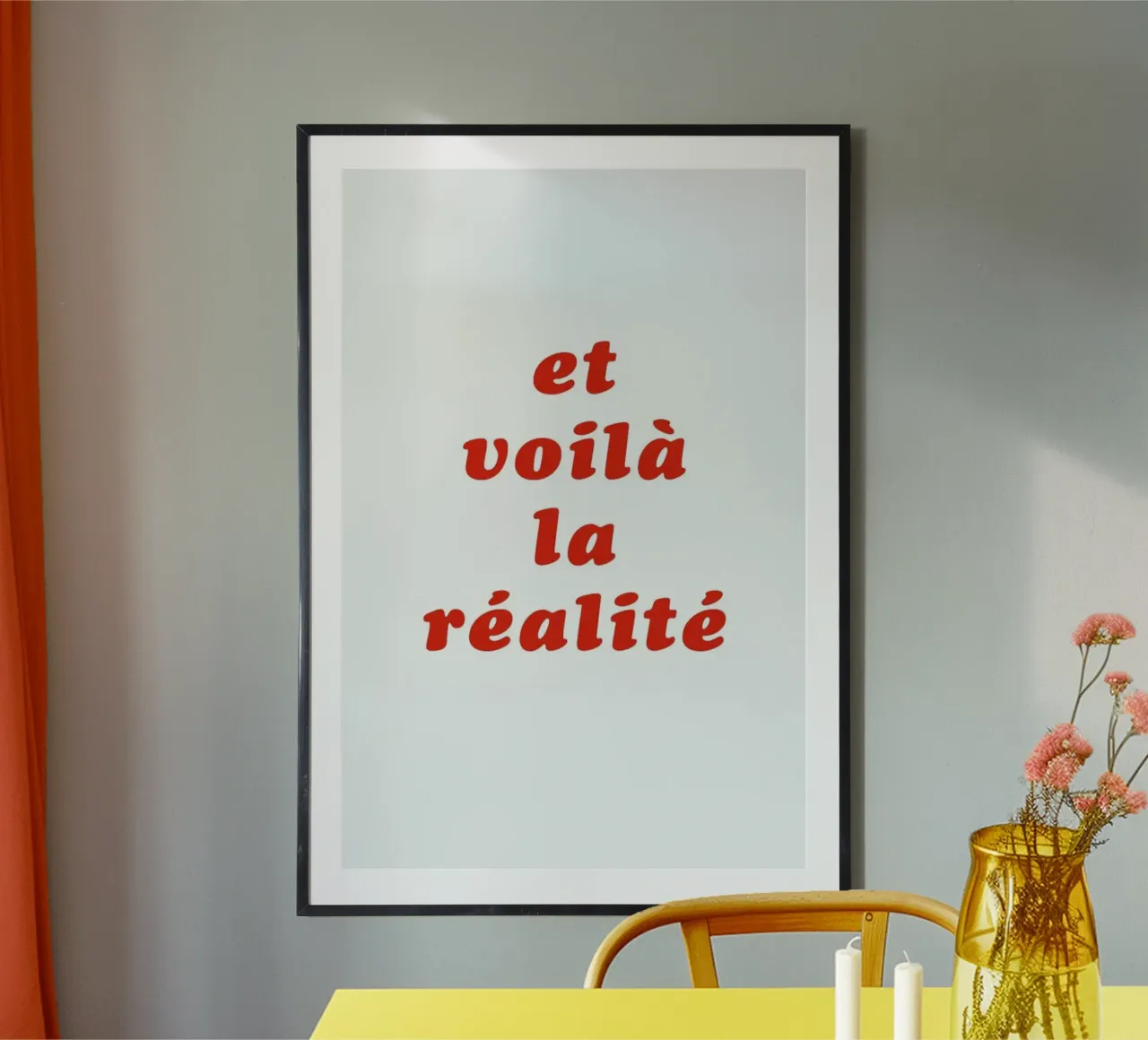 Realite No. 3 poster con telaio in alluminio da typealive
