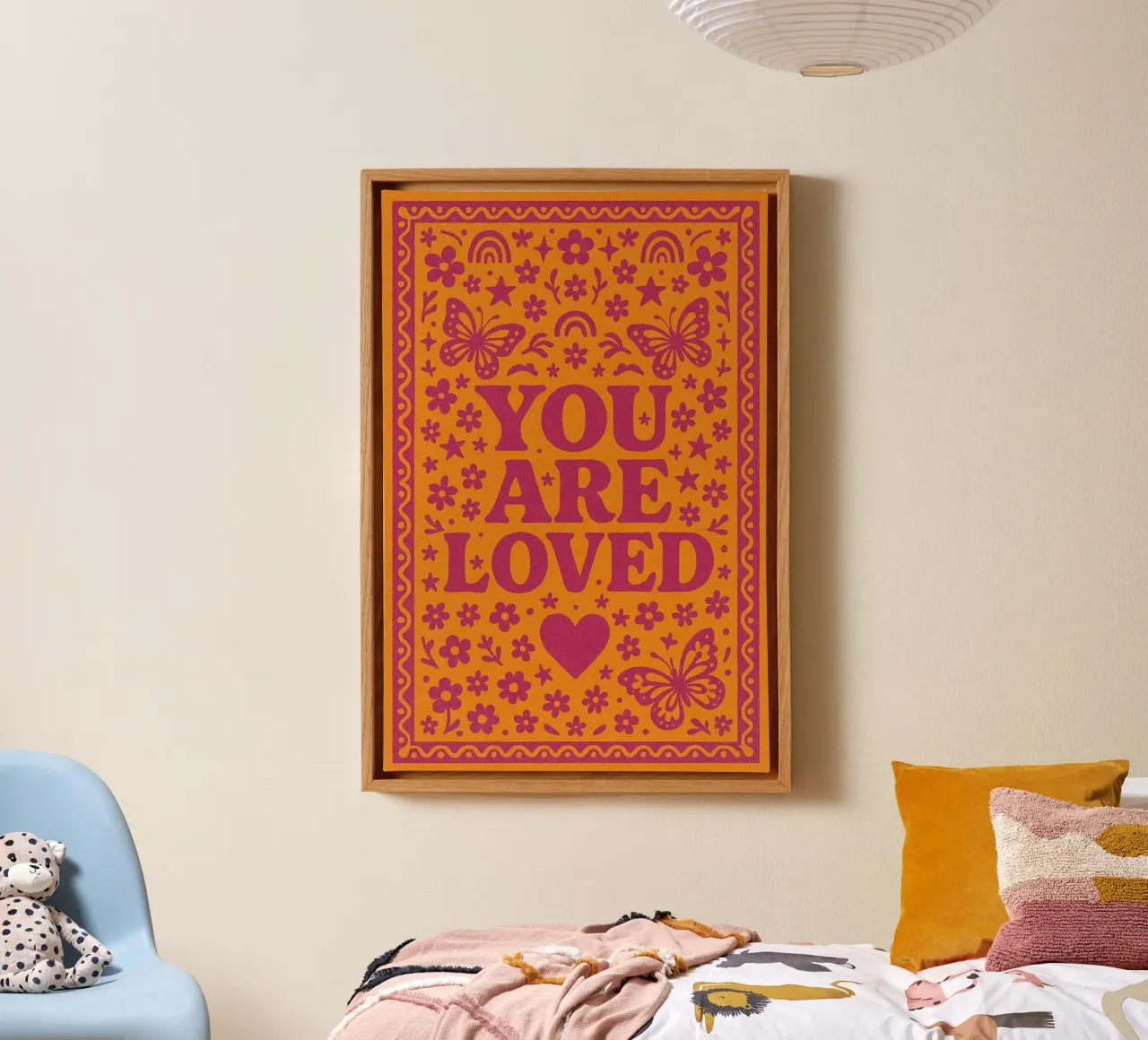 You are Loved canvas with Floater frame by Wall of Whispers