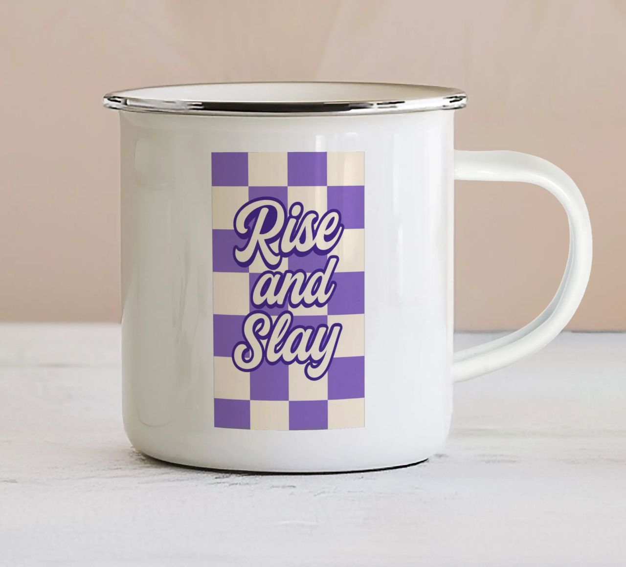 Rise and Slay tazza in smalto da Wall of Whispers