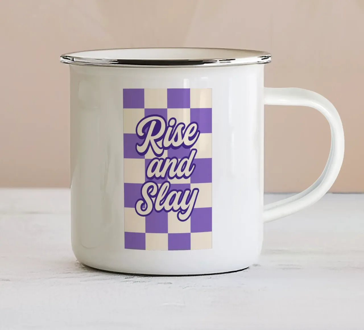 Rise and Slay tazza in smalto da Wall of Whispers
