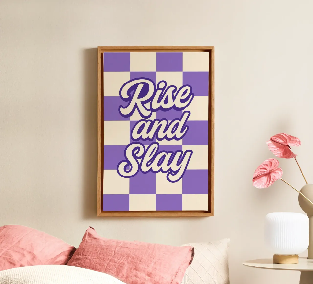 Rise and Slay tela con Cornice a cassetta da Wall of Whispers