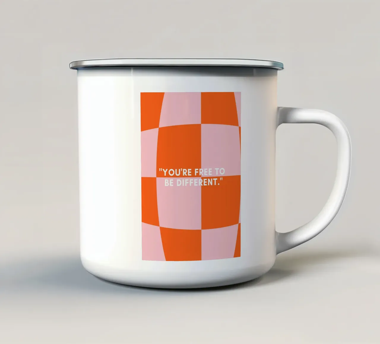 Positive Quotes tazza in smalto da Dreamer10