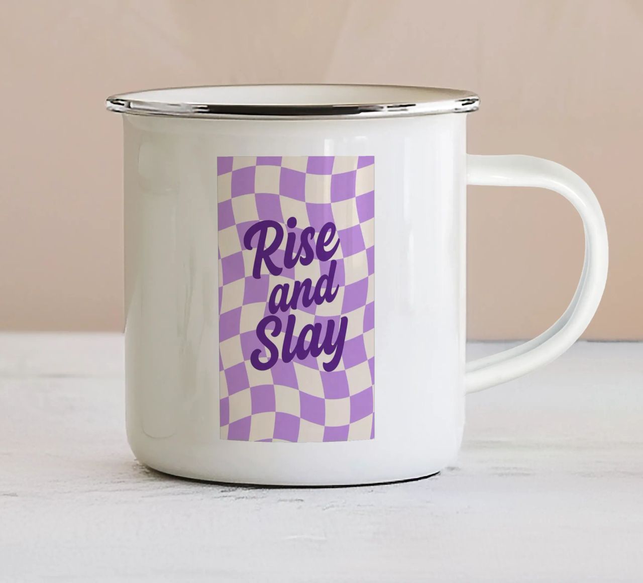 Rise and Slay tazza in smalto da Wall of Whispers