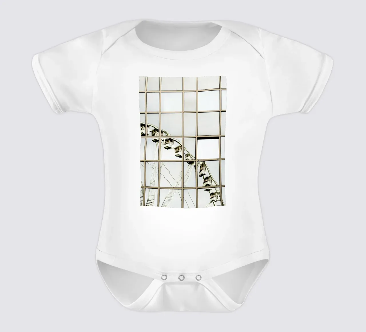 Ferris Wheel Reflection body neonato maniche corte da Babett Schultze