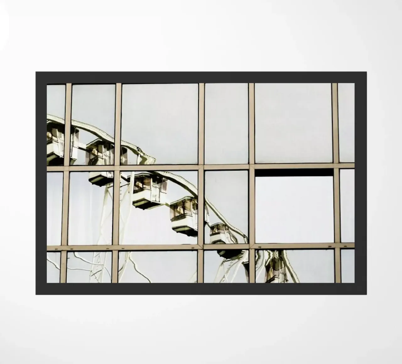 Ferris Wheel Reflection Fußmatte von Babett Schultze