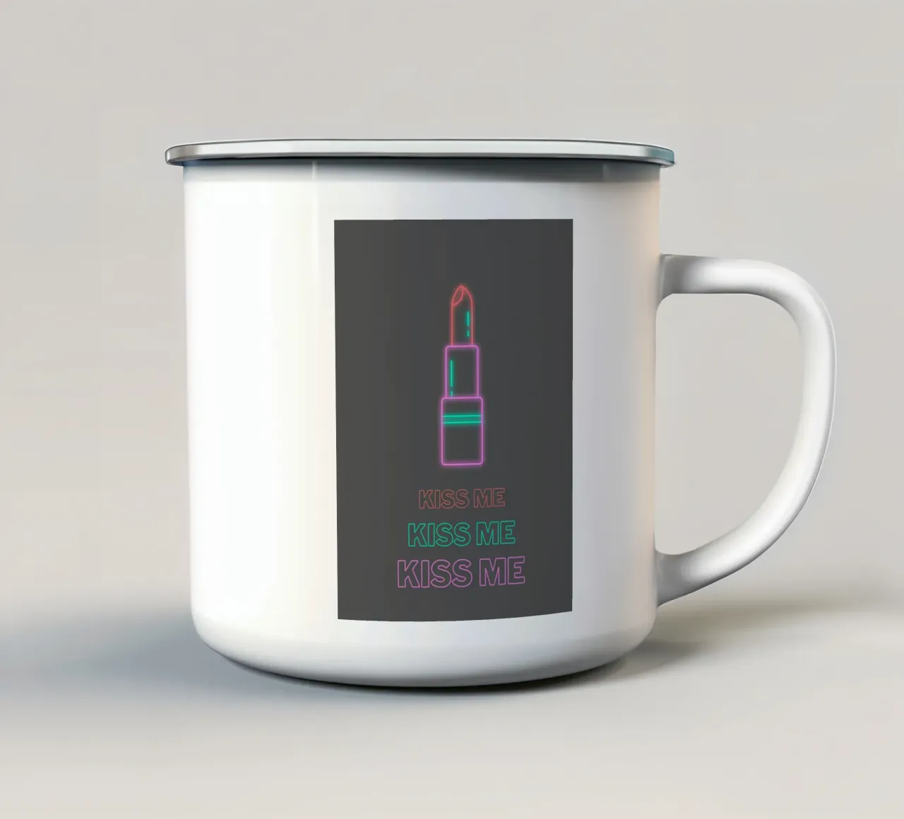 Neon Kiss tazza in smalto da Dreamer10