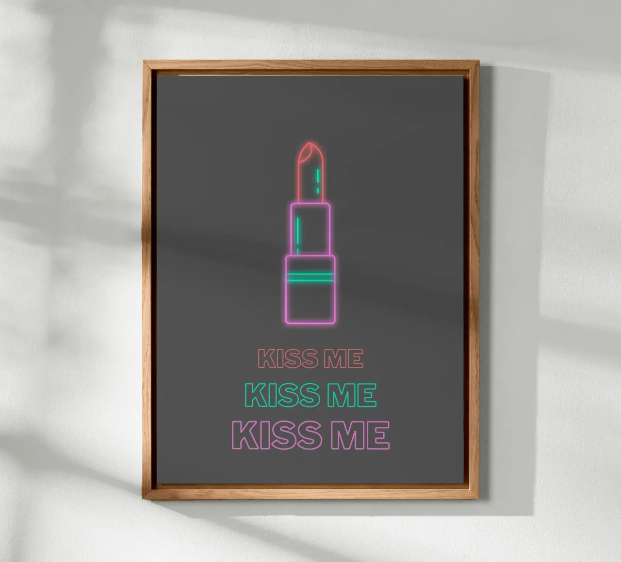 Neon Kiss alluminio dibond da Dreamer10