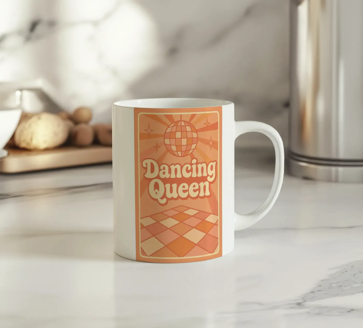 Dancing Queen ceramic mug by Wall of Whispers