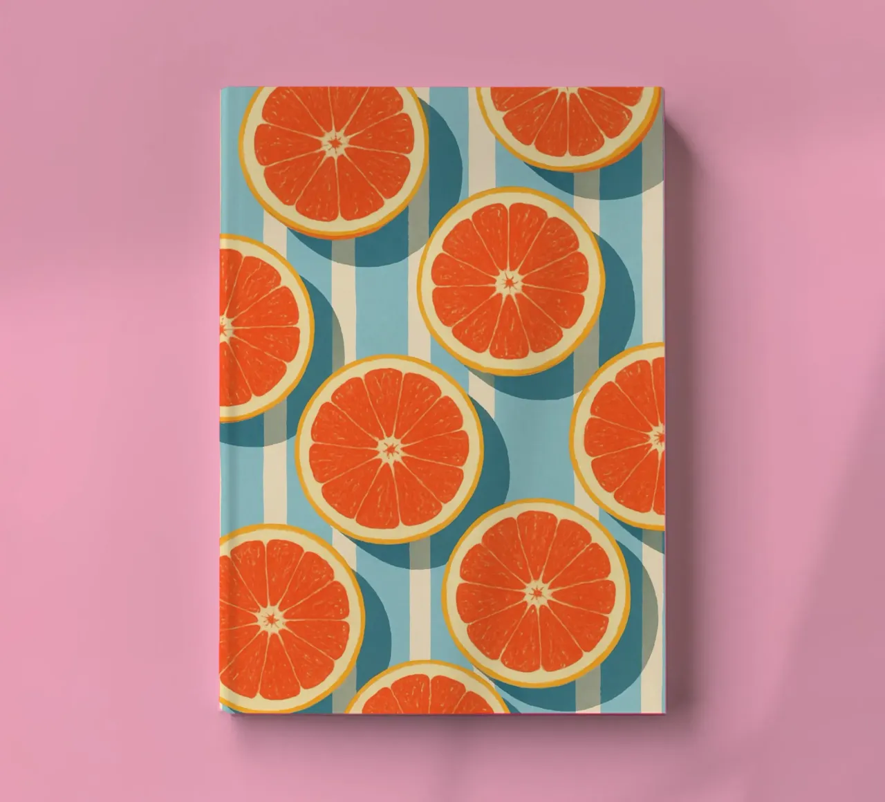 Grapefruit notebook by Gypsy Galleria