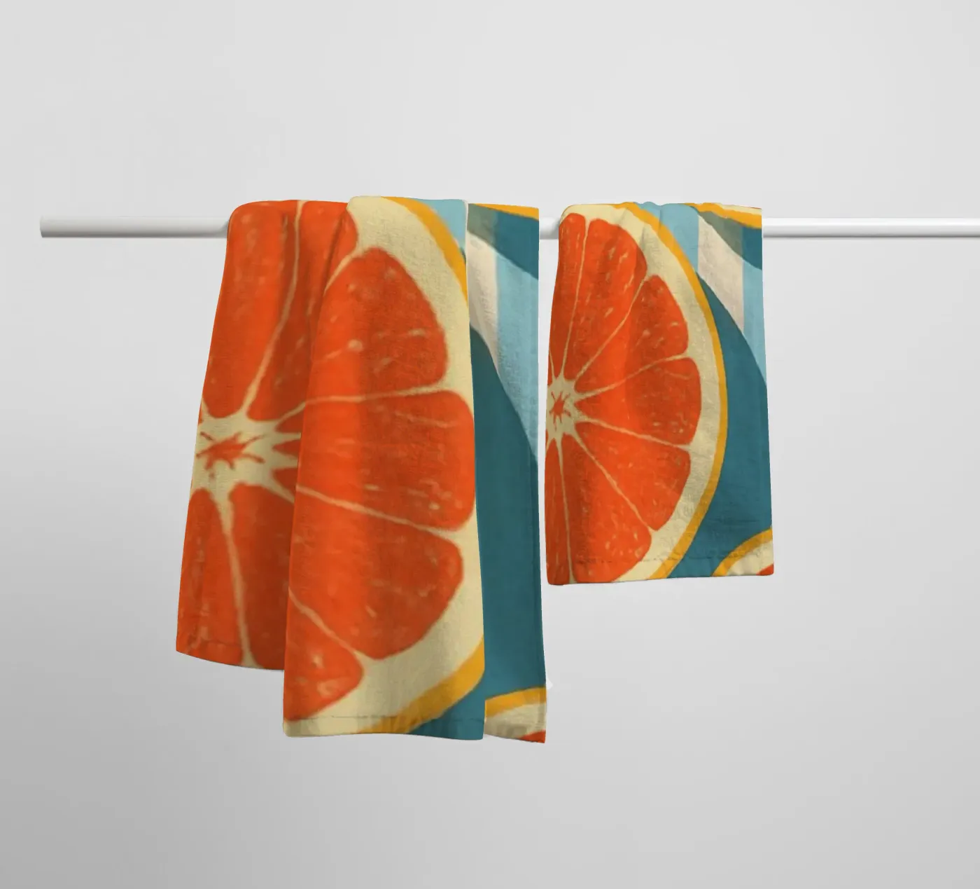 Grapefruit towel by Gypsy Galleria