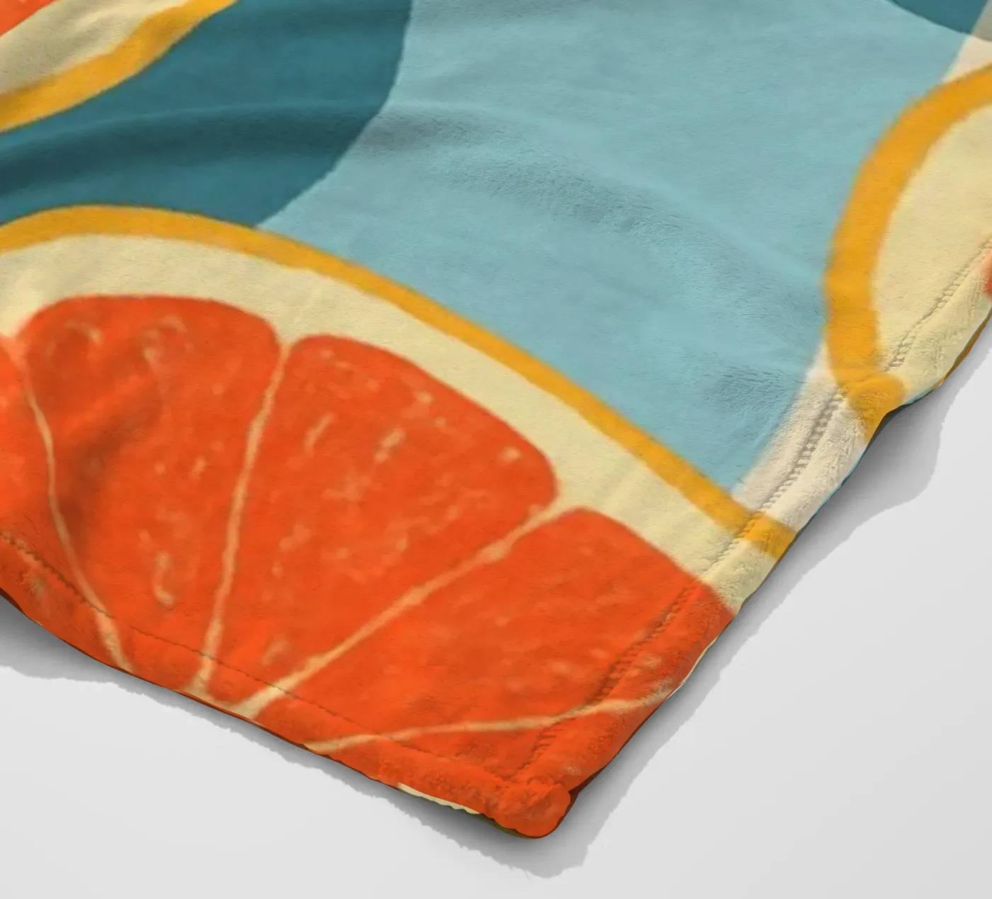 Grapefruit fleece blanket by Gypsy Galleria