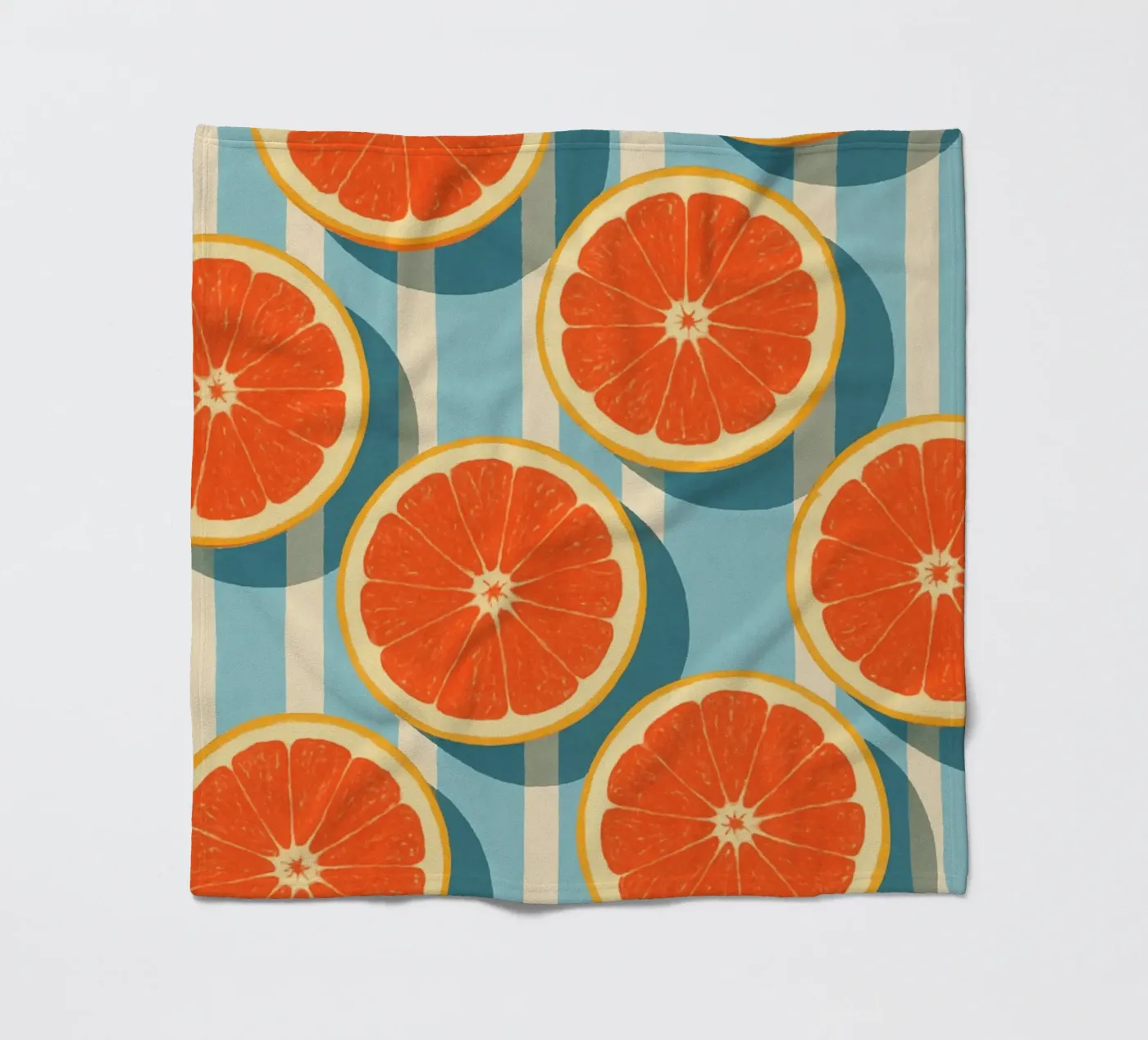 Grapefruit fleece blanket by Gypsy Galleria