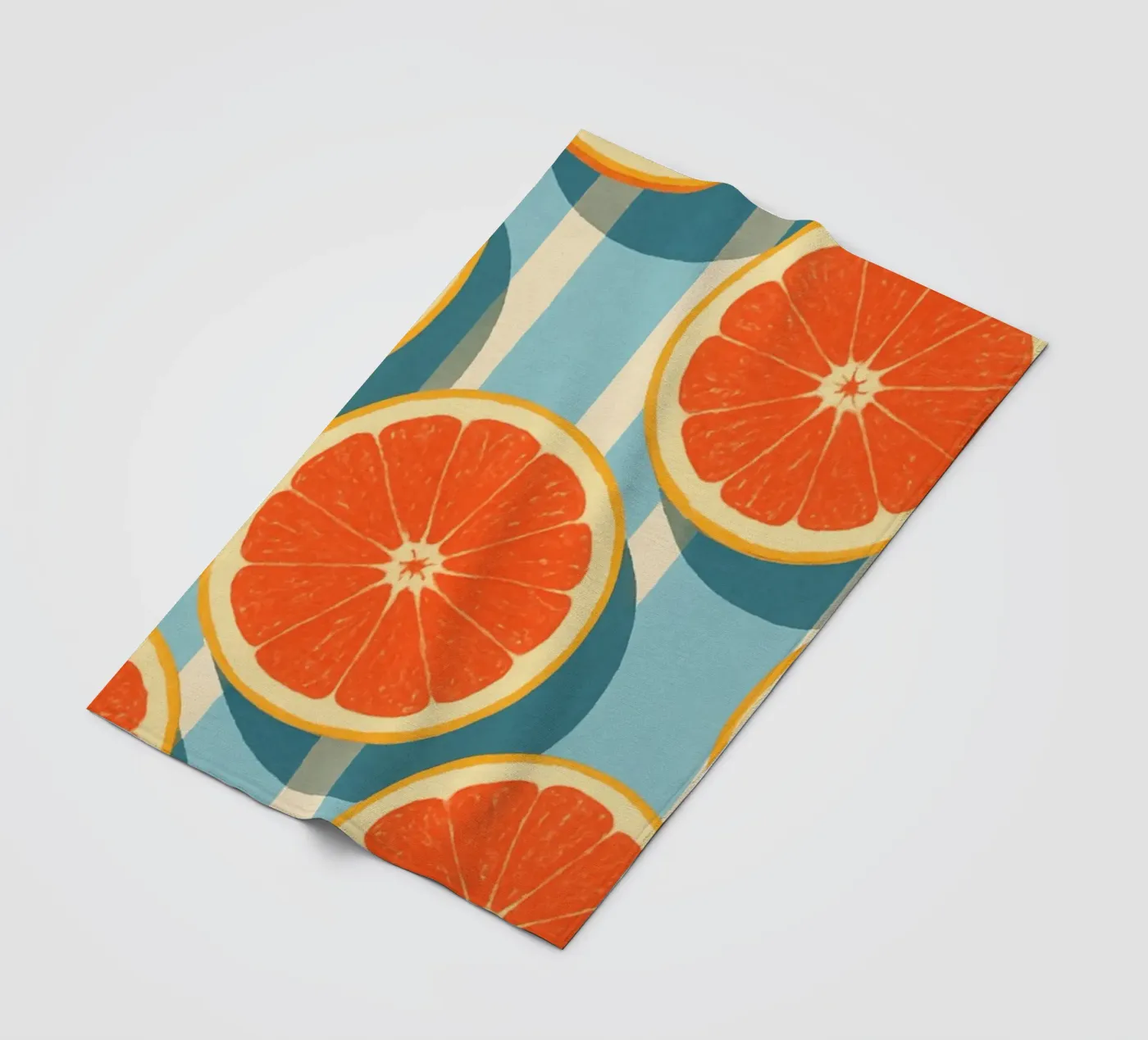 Grapefruit fleece blanket by Gypsy Galleria