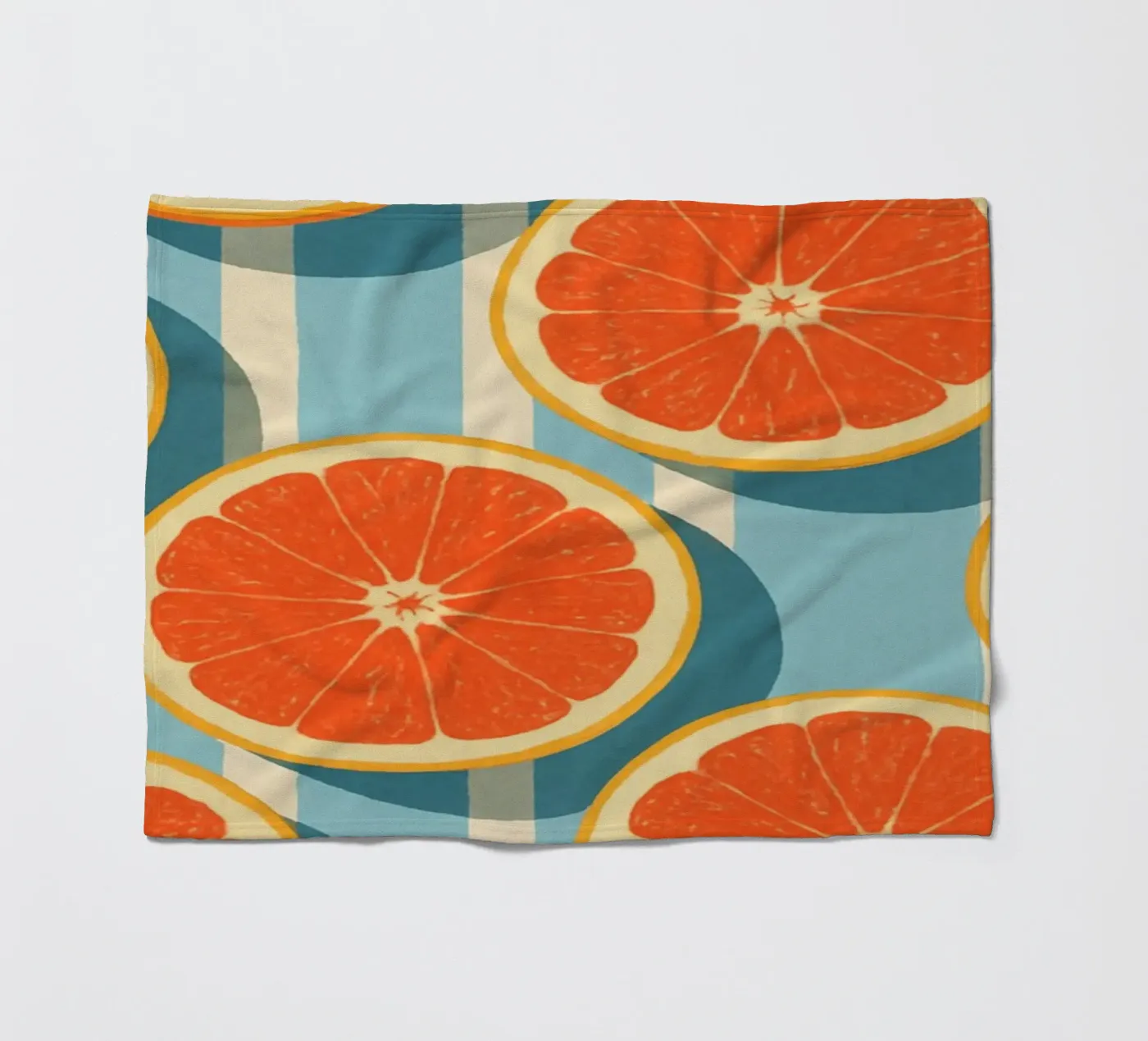 Grapefruit fleece blanket by Gypsy Galleria