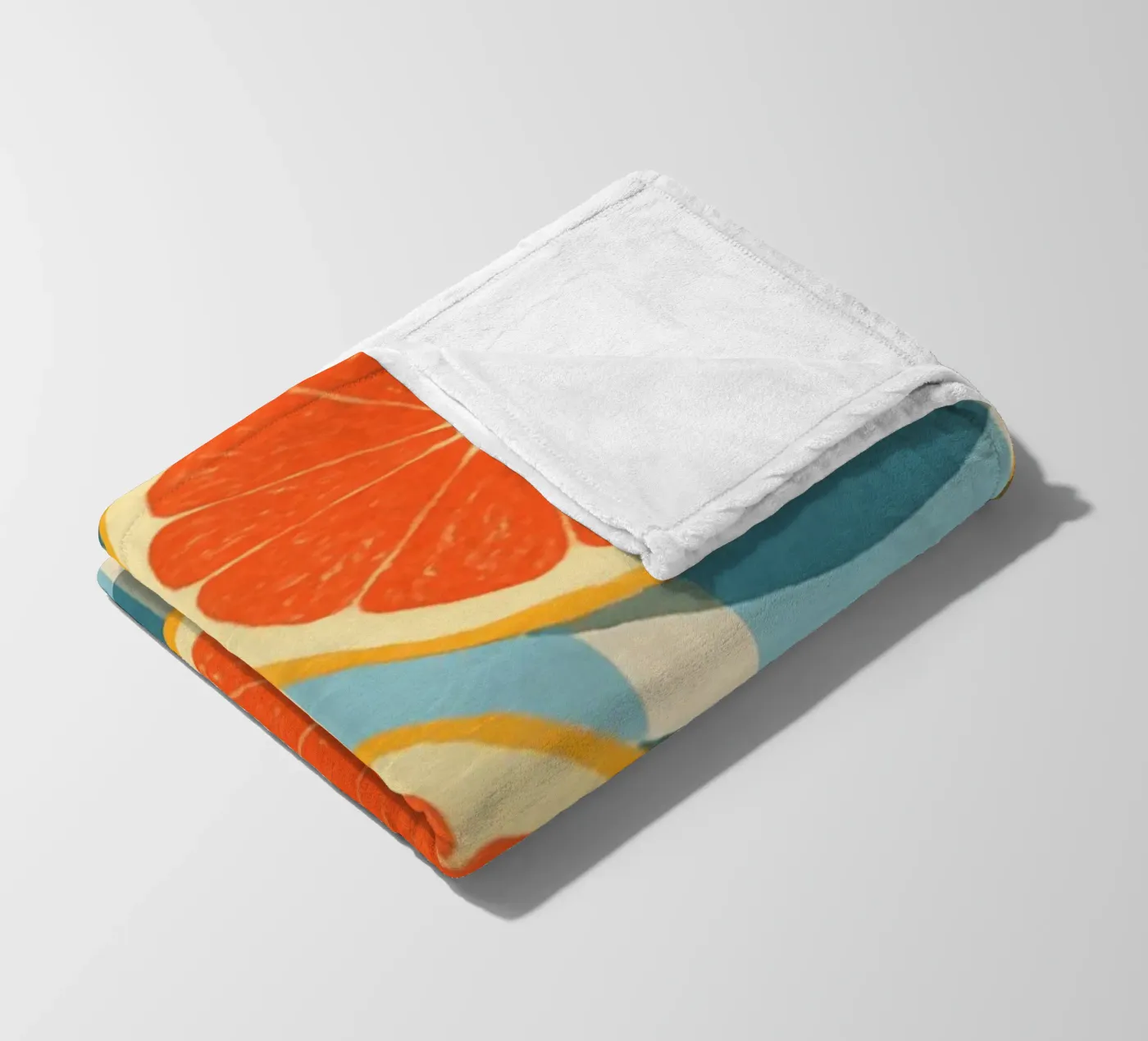 Grapefruit fleece blanket by Gypsy Galleria