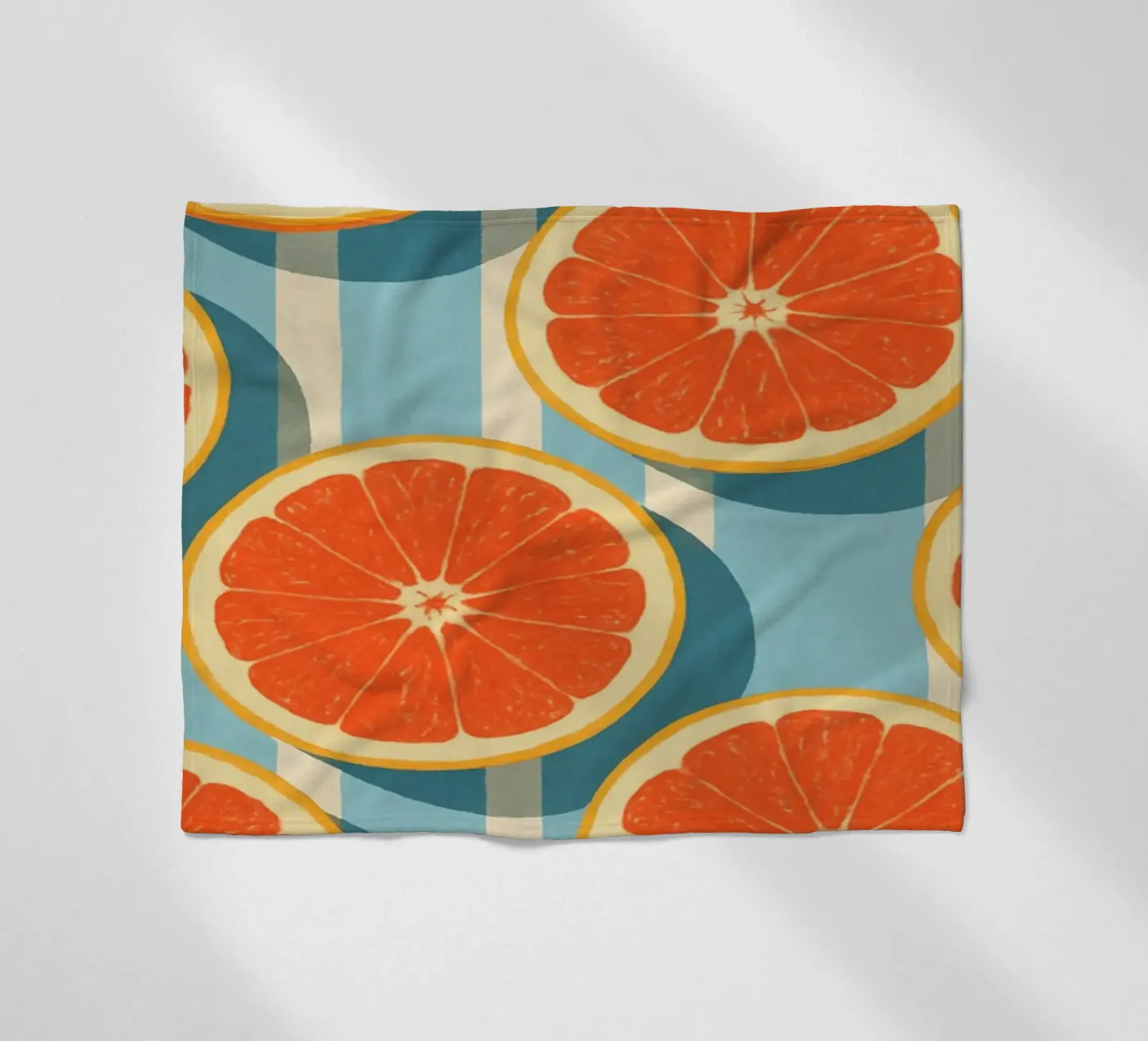 Grapefruit fleece blanket by Gypsy Galleria