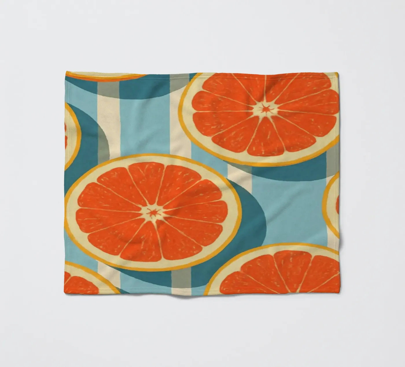 Grapefruit fleece blanket by Gypsy Galleria