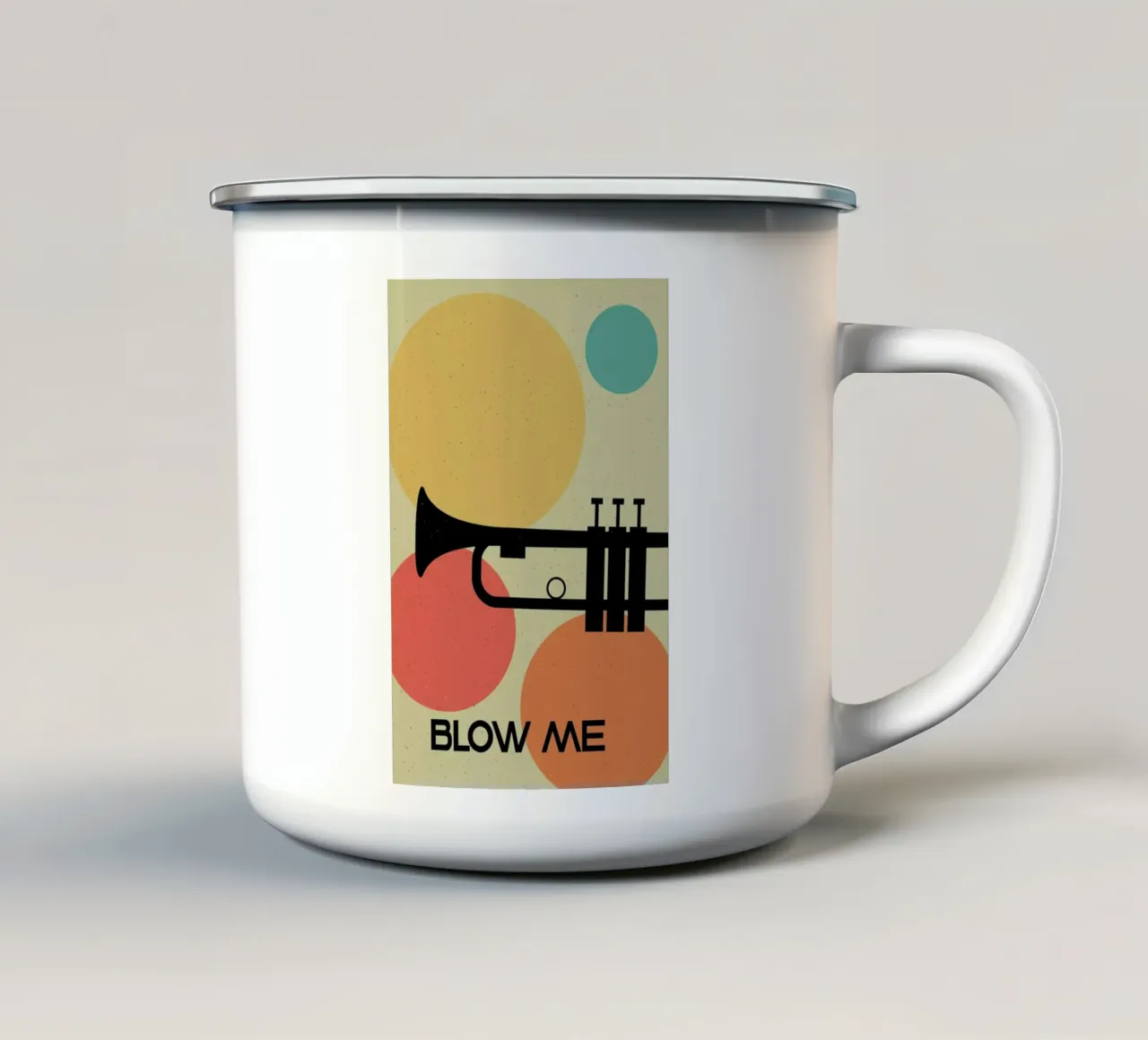 Blow Me tazza in smalto da Trabolt Design