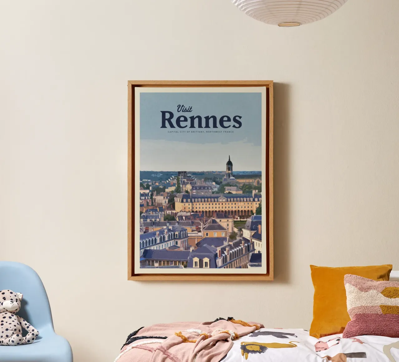 Reizen naar Rennes canvas met Baklijst van Mercury Club