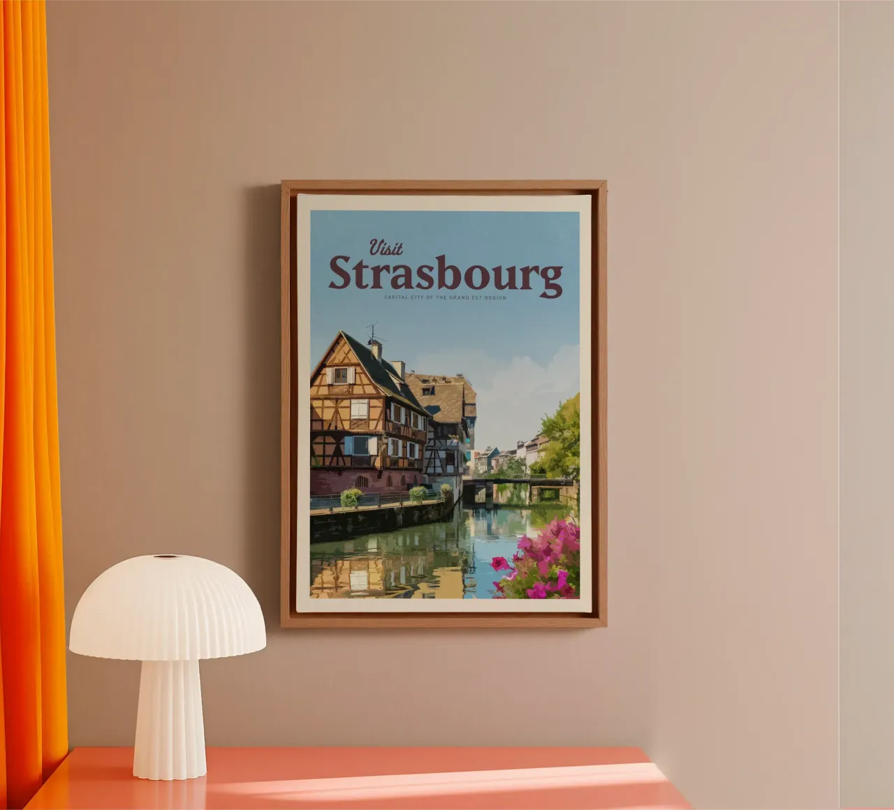 Viaggio a Strasburgo tela con Cornice a cassetta da Mercury Club