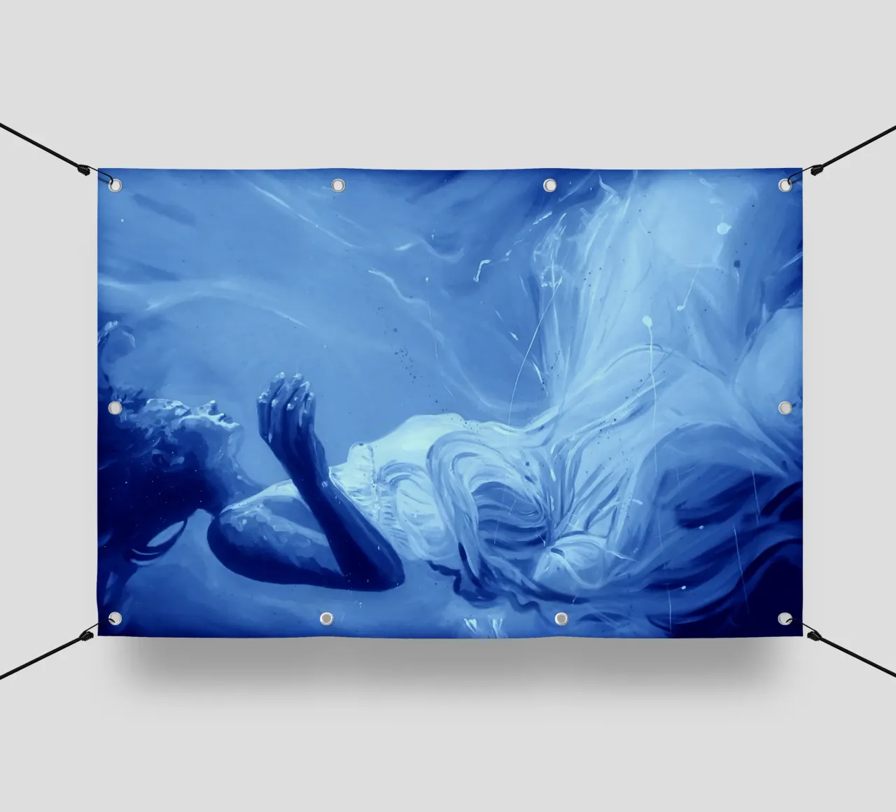 Immergetevi in profondità telo in pvc da Happy 😃 Art 🎨 by Christine Schnoell