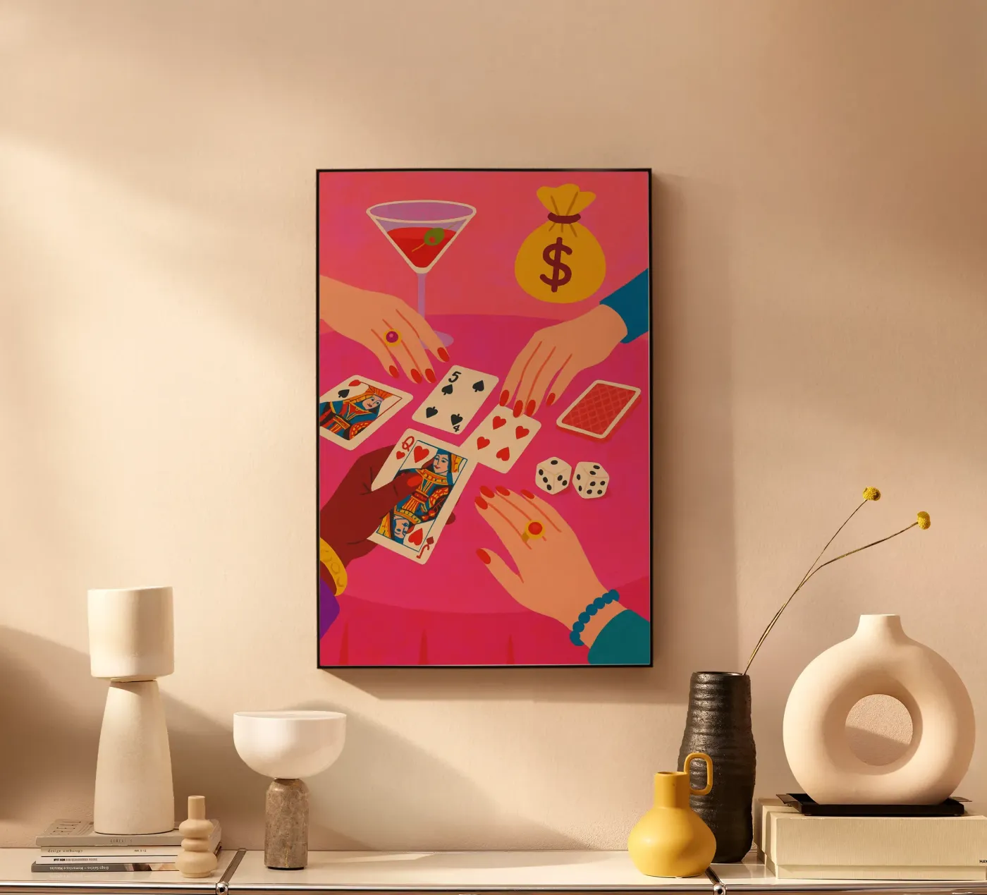 The Game acryl van Gypsy Galleria