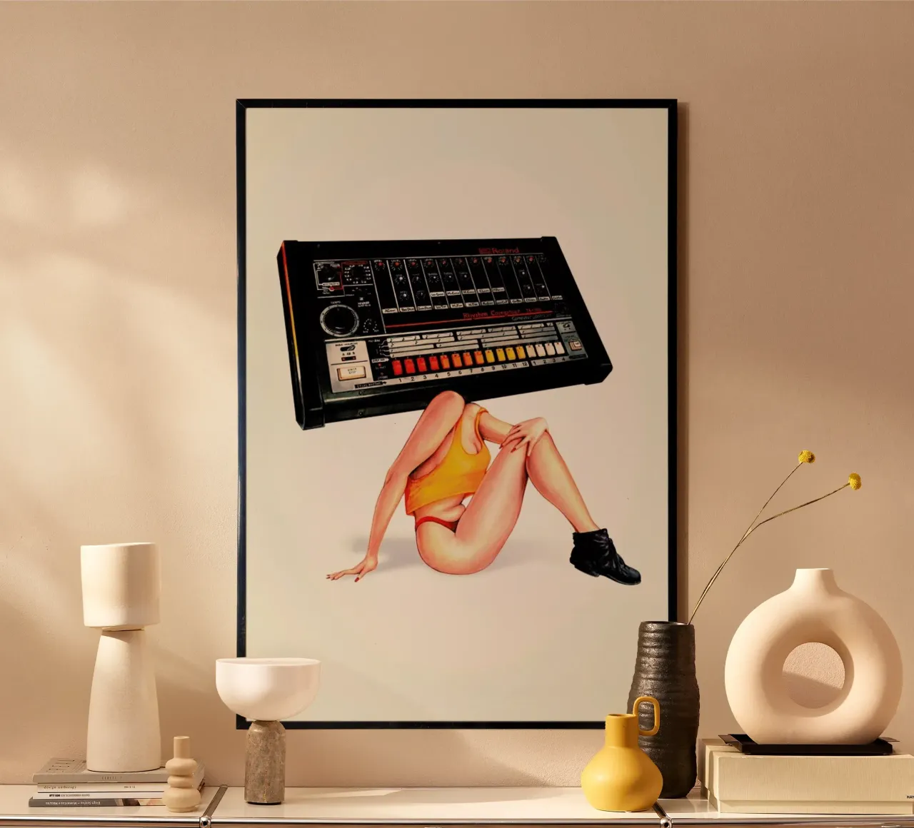 808 Dream Date poster con telaio in alluminio da Kelly Gilleran