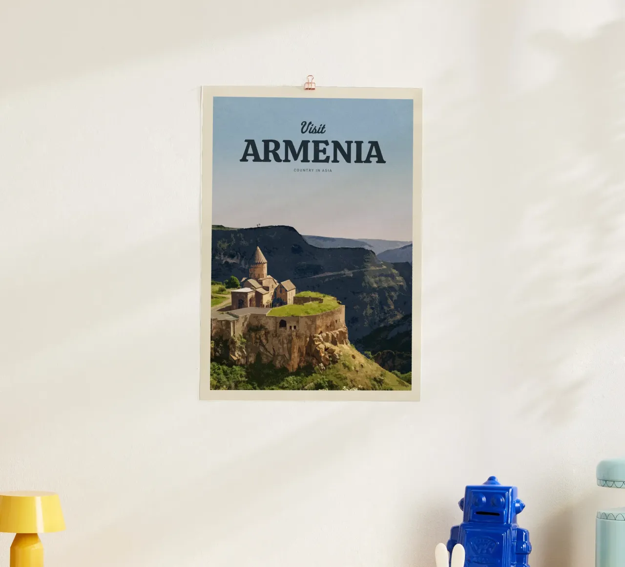 Viaggio in Armenia poster con telaio in plastica da Mercury Club