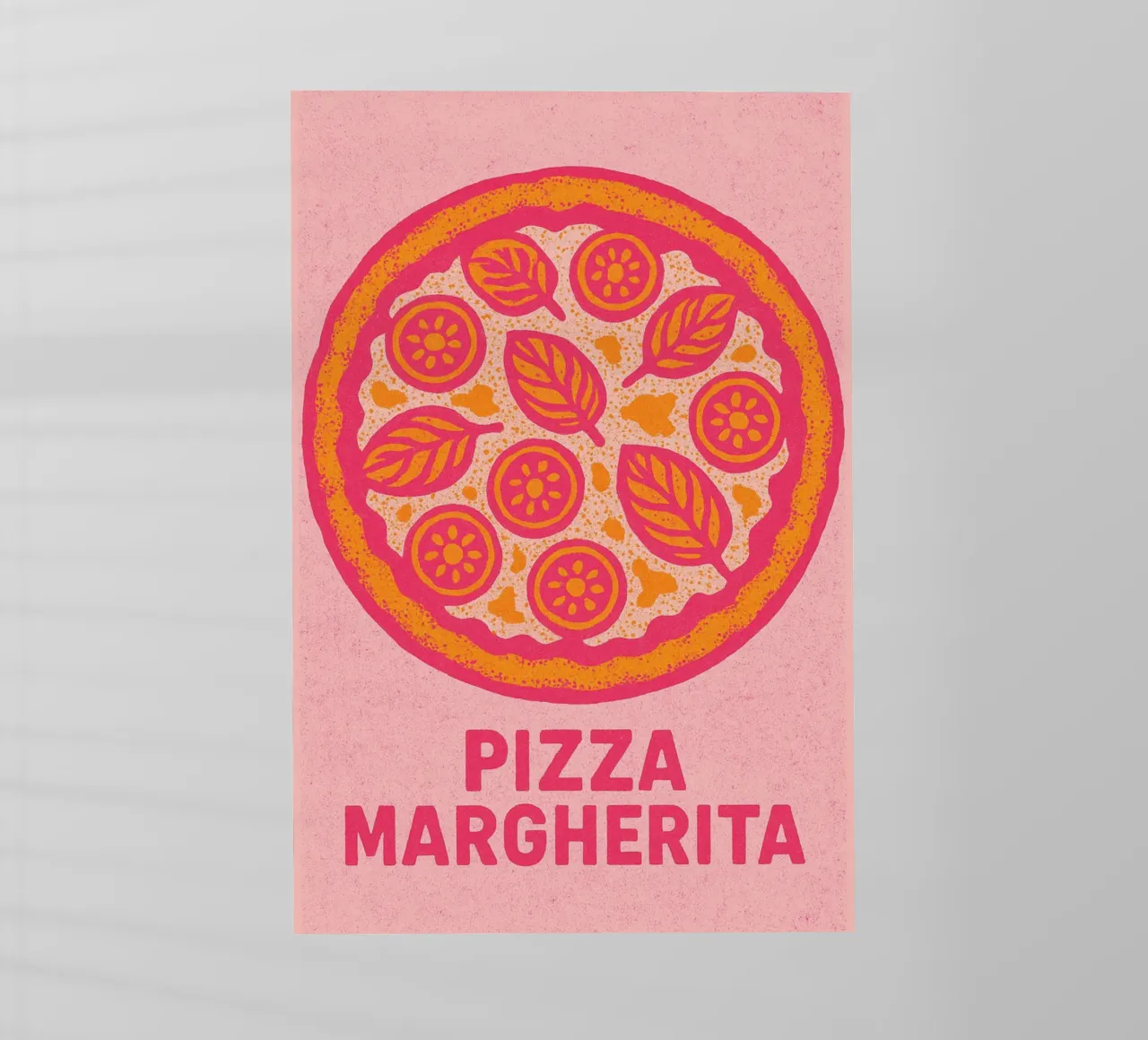 Pizza Margherita pellicola backlit da Gypsy Galleria