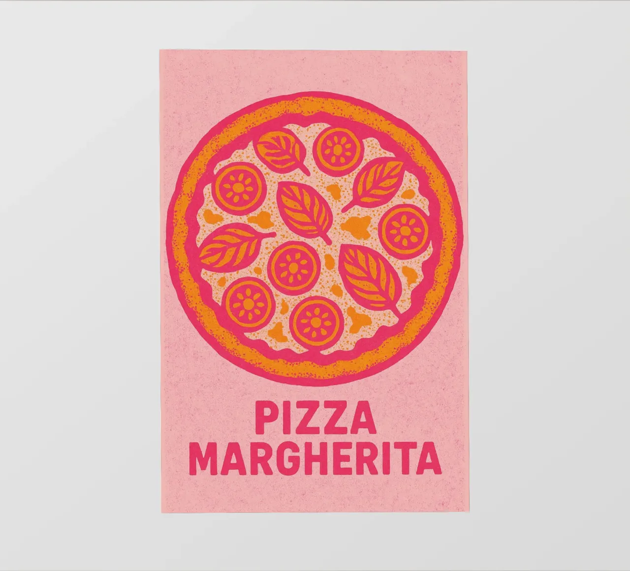 Pizza Margherita pellicola backlit da Gypsy Galleria