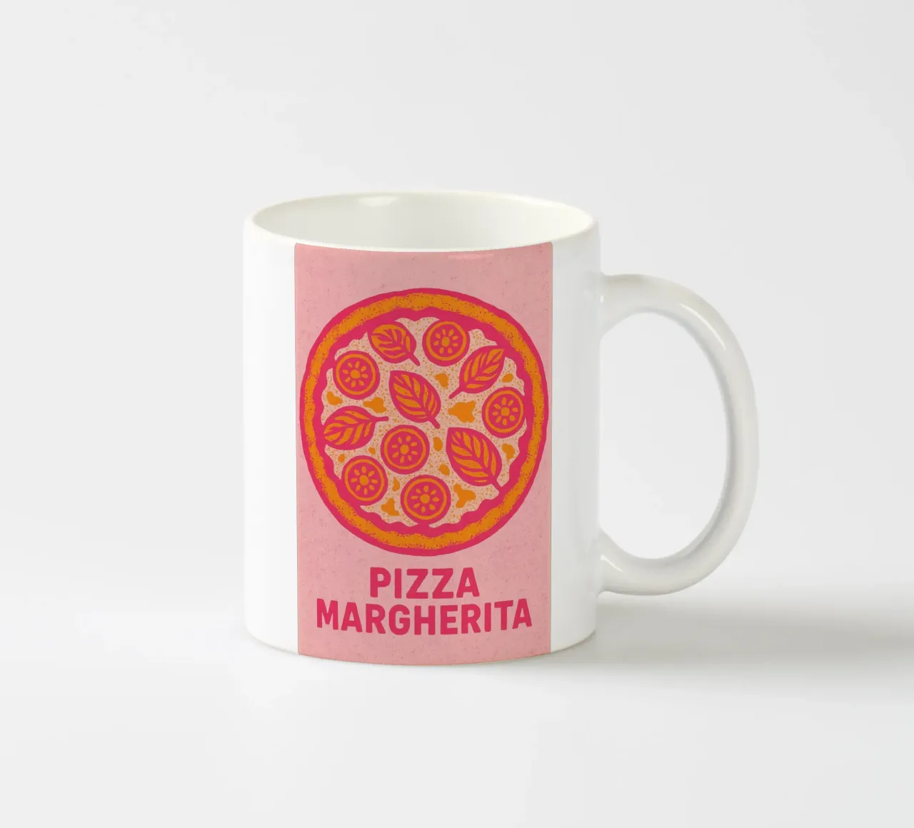 Pizza Margherita tazza in ceramica da Gypsy Galleria