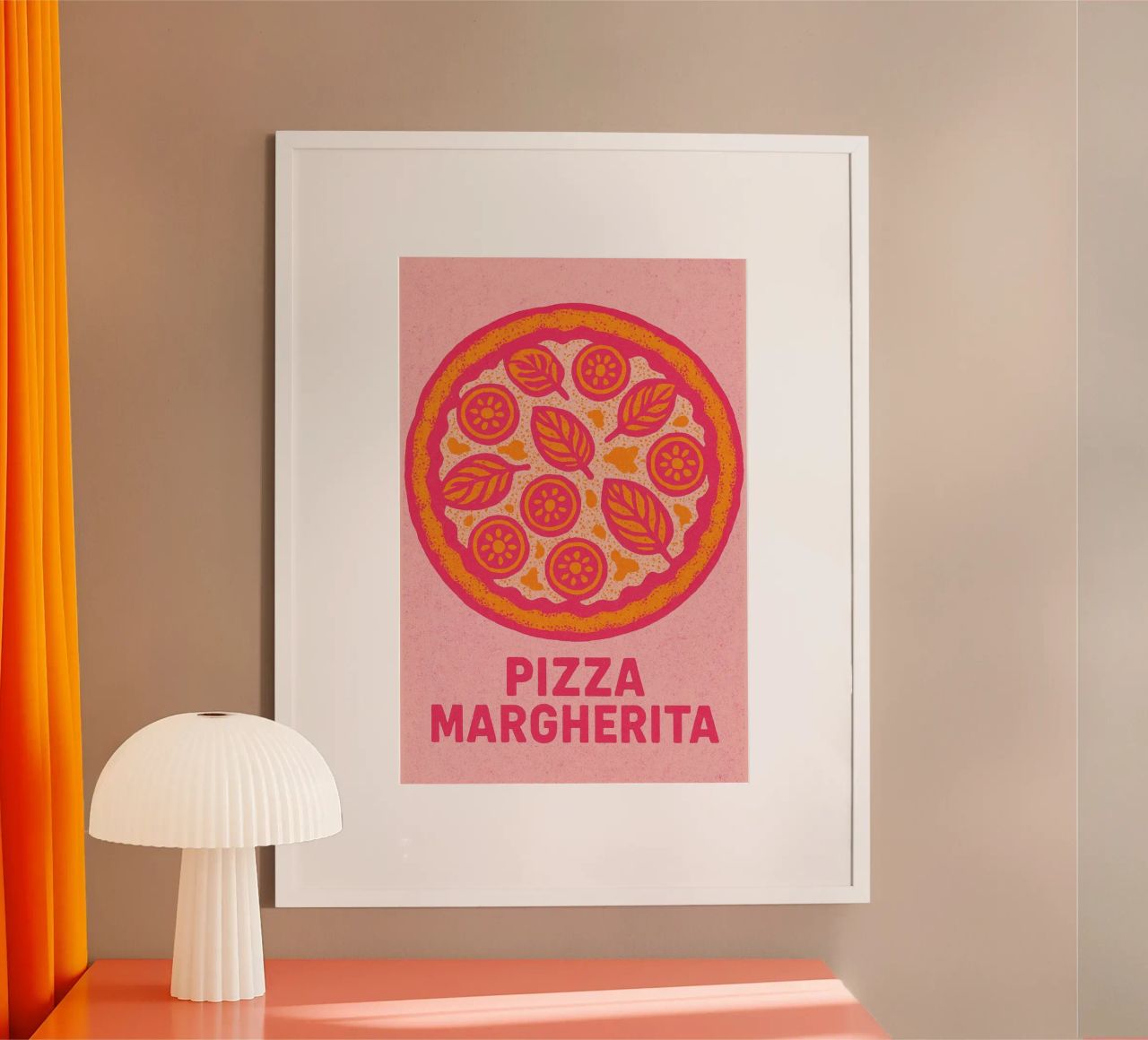 Pizza Margherita poster de Gypsy Galleria